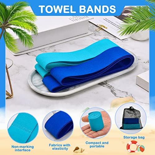 4 paketa ručnika za plažu, bazene za bazene i krstarenje, bolji ručni stolica za ručnik držač ručnika za ručnik na plaži