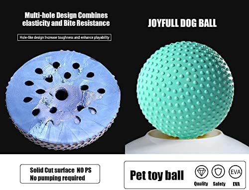 Thioparske igračke za pse, lopta za pse, gotovo neuništiva kuglica za pse, vanjske božićne izdržljive pse, interaktivne kuglice za