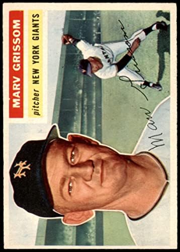 1956 TOPPS 301 MARV Grissom New York Giants ex divovi