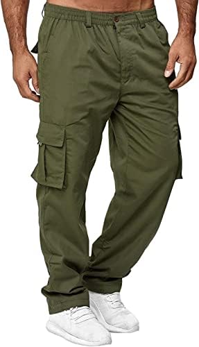 Aifarld Muške teretne pantalone sa džepovima pamučne planinarske dukseve Ležerne prilike Atletic Jogger Sportske pantalone Opušteno fit