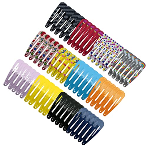 Prettyzoom Baby Barretttes 60pcs Kid Snap Clip Metal Ne Clip Ispiši kosu Barrettes Korean Style Hairpin Oprema za kosu Poklon za djecu