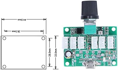 USB modul guvernera ventilatora Istovremeno podešavanje 24 ventilatori Višenamjenski praktični indikator Gnoverner ventilatora