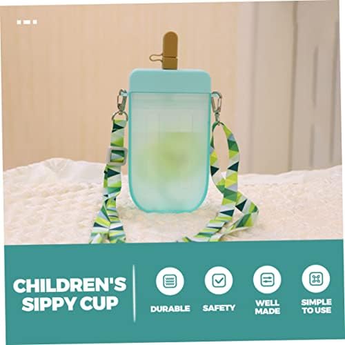 INOOMP Popsicle Sippy Cup slamnate šolje za malu decu slamnate slamčice Sportska flaša za vodu za decu Sippy šolja sa Slamnatom dečije šoljice za Smoothie plastične sportske vrčeve slamnate šoljice za malu decu Sippy šoljica