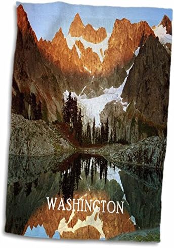 3D ružino jezero Ann Washington Državna ručna / sportski ručnik, 15 x 22, bijeli