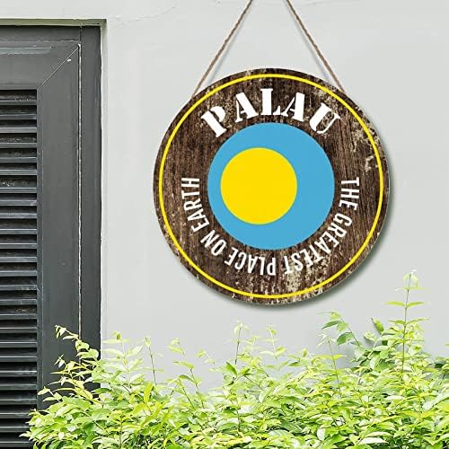 Palau vrata su najveća mjesta na Zemlji Palau zidni dekor Wood Nacionalni zastava Gradski suvenir Početna Dekorativna ploča za drvo