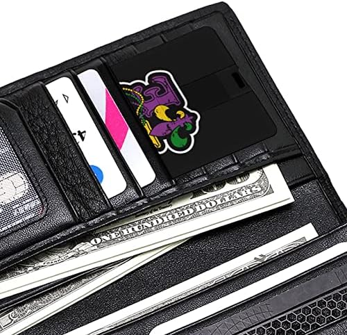 Volim Mardi Gras Fleur de lis USB 2.0 Flash-diskovi Stick Stick Oblik kreditne kartice