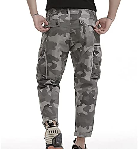 Muške taktičke hlače opuštene-fit teretne gaće vojne haljine na otvorenom Ripstop multistepene lagane casual pantalone