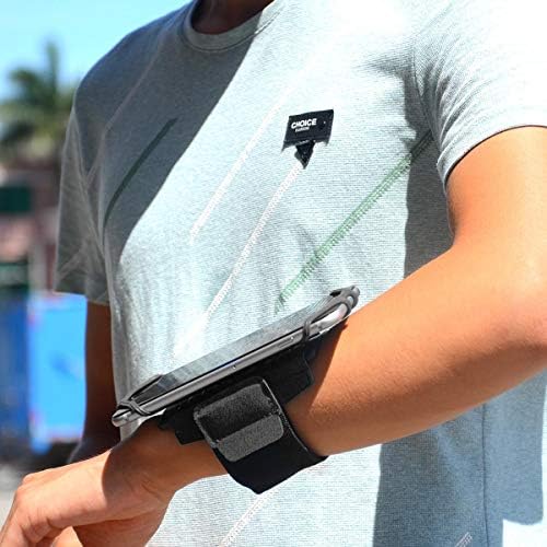 Boxwave Holster za Realme 9i - Activestretch Sport Armband, podesiva traka za vježbanje i trčanje za Realme 9i - Jet Black