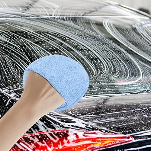 Favomoto Pad detaljni vosak za pranje automobila Oprema za automatsko uređenje sunđera mikrofiber aplikator jastučići aplikator, 6pcs