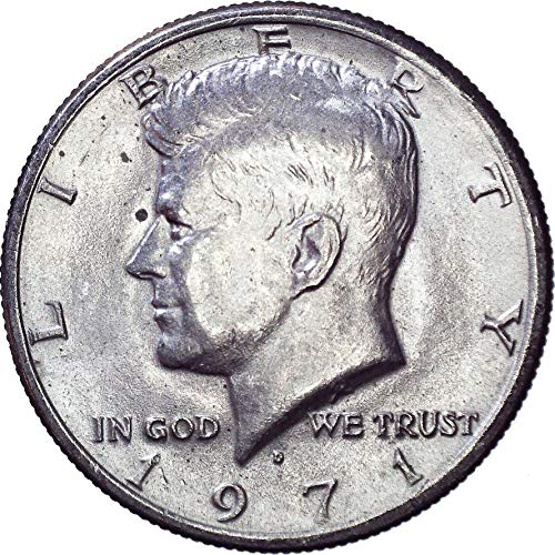 1971 D Kennedy Polu dolar 50C o necrtenom