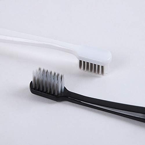 Mahza četkica za zube bambusove ugljena četkica za zube Crno-bijela par meka četkica za zube