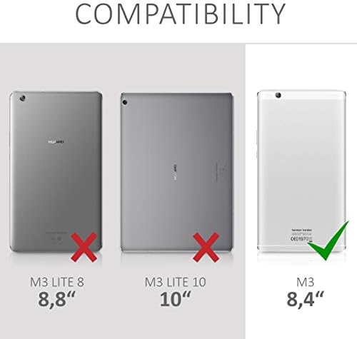 KWMobile futrola Kompatibilan je s Huawei MediaPad M3 8,4 Slučaj - meka TPU zaštitni poklopac za tablet - prozirna