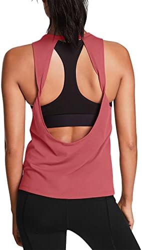 Mippo vježbanje za žene Otvorene back yoga majice tenkovi Atletski vrhovi odjeća za vježbanje teretane