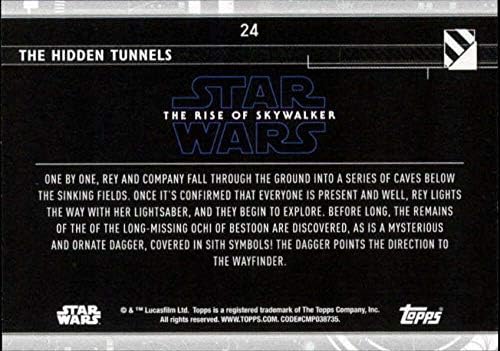 2020 TOPPS Star Wars Raspon Skywalker serije 2 24 Skriveni tuneli Rey trgovačka kartica