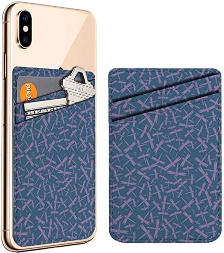 Stick mobitela na ličnom kreditnom karticom nosač kože No Wallet Džepne torbice, kompatibilan sa iPhoneom, Samsung Galaxy Android