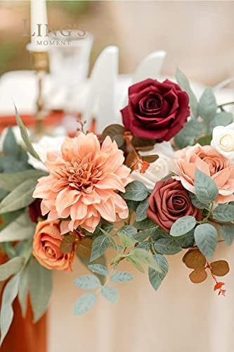 Trenutak ling-a Vjenčani stol stol, cvjetni swags za vjenčani stol / dušo, mali cvjetni buket za recepciju Center dekor