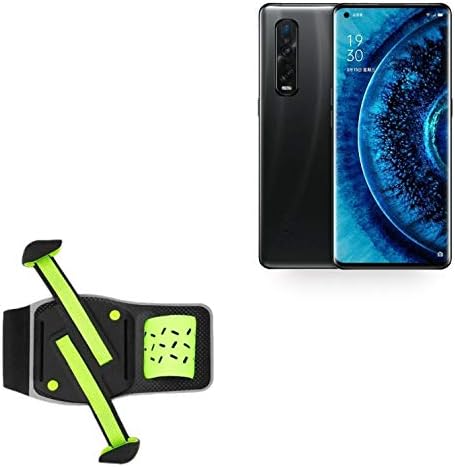 Holster za Oppo Find X2 Pro - Flexsport Armband, podesiva traka za vježbanje i kandidat za Oppo Find X2 Pro - Stark Green