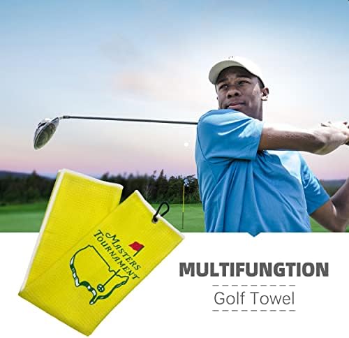 Tiroerv Masters Turnir Golf ručnik za golf torbe sa isječkom, set od 2 golf ručnika za golf ventilator, zabavan golf ljubavnik poklon