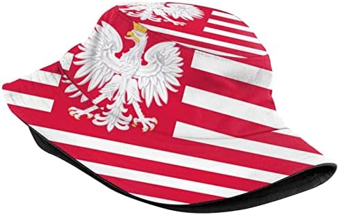 Funny Poljska kašika zastava šešira modna kačka za sunčanje Pakirani kapu za ribolov na otvorenom za žene i muškarce