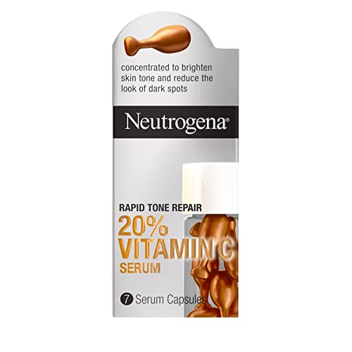 Neutrogena Rapid Tone Repair 20% vitamin C serum za lice kapsule, dnevni Serum za lice sa vitaminom C koji pomaže u Posvjetljivanju