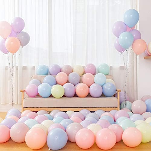 Baloni Latex Balloons Macaron Device Party Decko zgušnjava 5 inča Sjajni helijum bomboni pastelni baloni za rođendan Vjenčani angažman godišnjica Božićne festivalske ukrase 200 paketa 200 paketa