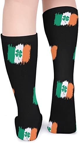WEEDKEYCAT Vintage Irska zastava sa srećnim Clover debelim čarapama novost Funny Print grafički Casual toplo Mid Tube čarape za zimu