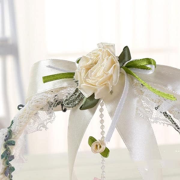 Yfqhdd vjenčane korpe za cvijeće vjenčana cvjetnica pospite korpe za cvijeće ručno držane male korpe za cvijeće