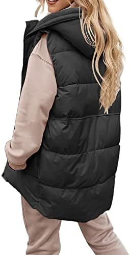 Ženski zimski kaput bez rukava dugi dukseri za toplu kaput s džepovima prekrivana jakna Ženska radna prsluka Zima