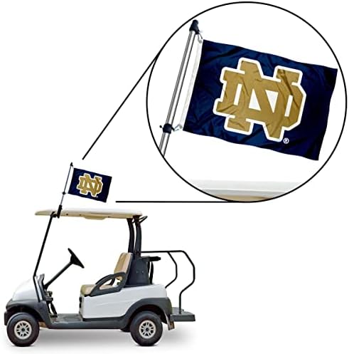 University of Notre Dame Golf Kolica za zastavu i nosač za zastave