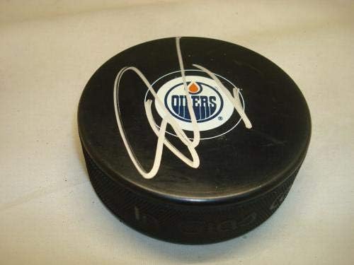 Nail Yakupov potpisao Edmonton Oilers Hockey Puck sa autogramom 1B-autogramom NHL Paks