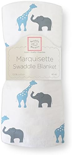 Swaddledesigns marquisette swaddling pokrivač, premium pamučni muslin, plavi safari zabava