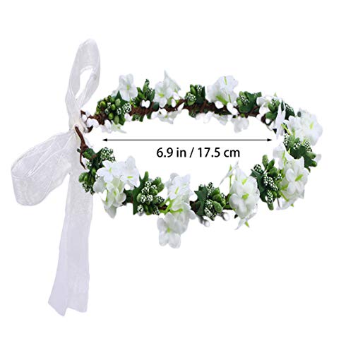 Galpada cvjetna kruna,vjenčanje cvjetni pokrivač za glavu traka za glavu vijenac ženski cvijet traka za glavu djeveruša svadbeno cvijeće djevojke Hair Accessories