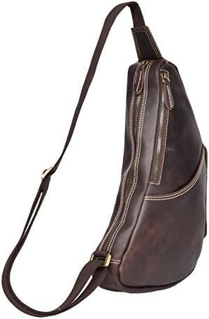 Trendy Unisex Real Kožna ruksaka Vintage Brown Ležerne prilike - Petra