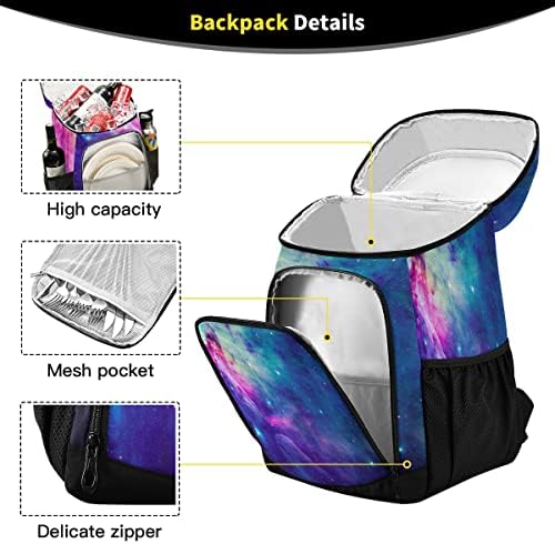 Alaza zvjezdana galaxy nebula svemirska torba za ručak hladnjak ruksačka torba za višekratnu upotrebu na ramenu za višekratnu upotrebu