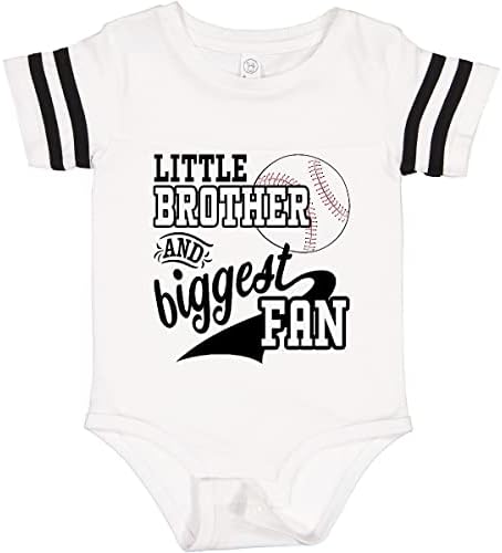 Inktastični mali brat i najveći obožavatelj - bejzbol porodični fan baby bodysuit