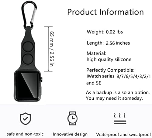 Kompatibilan sa Apple Watch FOB ogrlica Lanyard taster Pocket CASS CLIP medicinska medicinska sestra Privjesak za ruku Privjesak karabiner. Pogodno za IWatch seriju SE / 8-1