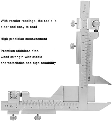 XDCHLK M1-26 Nehrđajući čelik zupčani zubni zubni zubni kaliper mjerni alati mjerenja