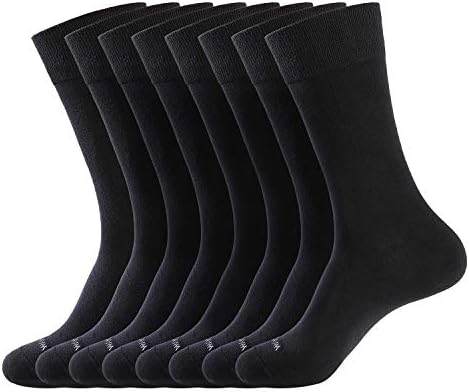WANDER muške čarape za haljine pamučne tanke klasične Lake čarape 6/8 pari čvrstih i mekih prozračnih čarapa s uzorcima