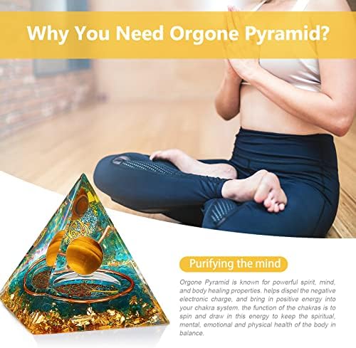 Orgonite zacjeljivanje kristala i kamena orgona piramida zlatna sfera Životni blačni blanci čakrara piramida Meditacija AIDS Sleep,