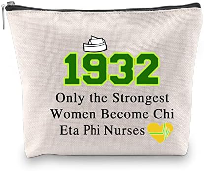 G2TUP Chi Eta Nursing Sorority Gift ETA PHI Merchandise Kozmetička torba Samo najjače žene postaju medicinske sestre Chi Eta