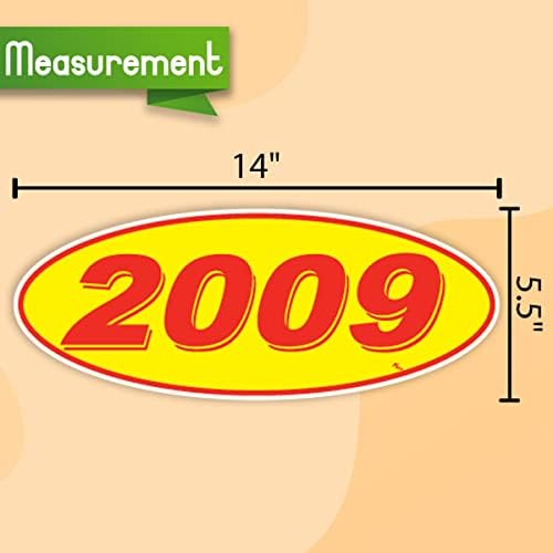 Versa Tags 2008 2009 i 2010. ovalni model Godina prodavača automobila naljepnice s ponosom izrađene u SAD-u ovalni model Naljepnice