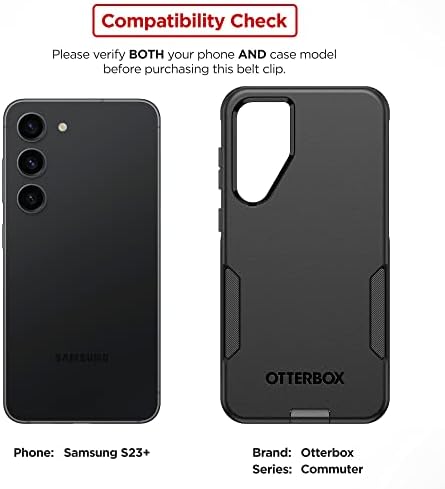 Zatvoreni isječak za remen - Odgovara serijama od strane OtterBox Commuter, Samsung Galaxy S23 Plus futrola samo, futrola nije uključena