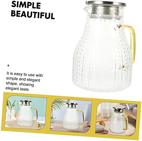 Bestonzon 2pcs lon limunade ml čajnik prijenosni kontejner kafa noćna magistrala sa ljetnom prozirne kuhinjske ručke dispenzer pitcher