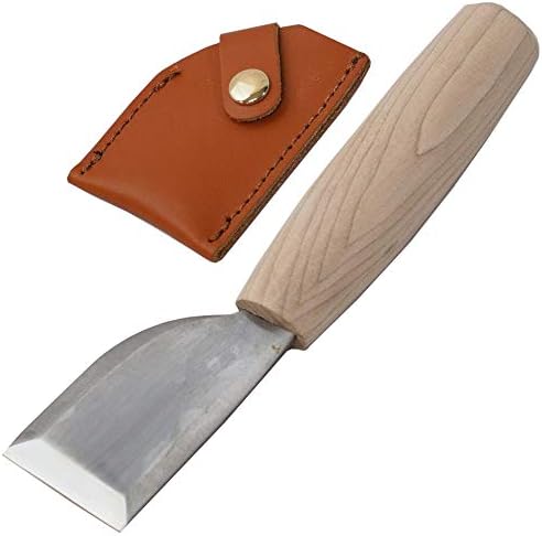 Kakuri kožni nož s ravnim oštricom 36 mm japansko čelično oštrica s omotačem, izrađenim u Japanu, kožni alat za rezanje, profesionalni