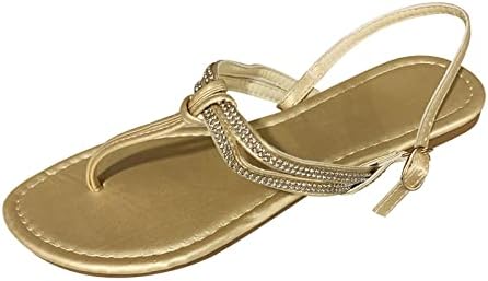 Ženske ravne papuče s klipom s kopčom na otvorenom na otvorenom na otvorenom sandalama, ljetni rimski klizač