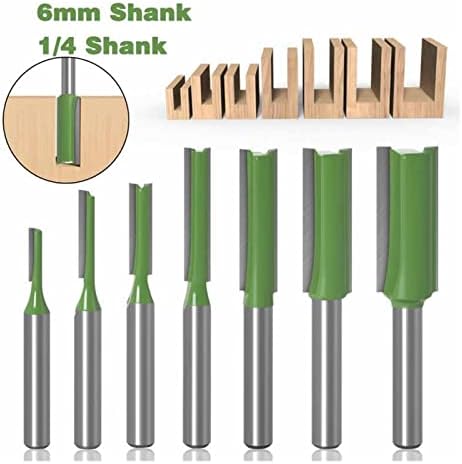 Površinski glodalica 1 komad 1/4 6mm drška ravno svrdlo trimer Clean Flush Trimmer Drvo karbide Router svrdlo rezač alat za obradu