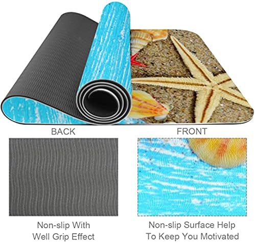 Yoga Mat plaža morska zvijezda ljetna ekološka neklizajuća podloga za fitnes vježbe za Pilates i vježbe na podu