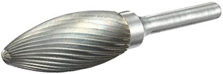 X-DREE 9/16 glava 6mm izbušena rupa Volfram karbid u obliku plamena rotacioni alat za brušenje datoteka (9/16 '' Cabeza de 6 mm Vástago