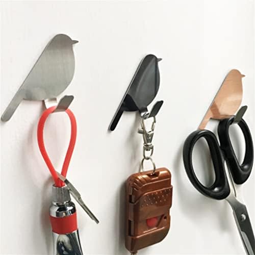 QUANJJ 2PCS zidna vješalica za vješalice za ključeve za ptice od nehrđajućeg čelika dnevna soba spavaća soba