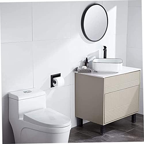 CALNTSHUI ugradni toaletni držač za toaletni čelik zidni nosač toaletni nosač za kupanje Crni toaletni papir